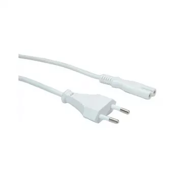 VALUE cavo di alimentazione AC – connettore maschio Euro su IEC 60320 C7, 1 m, bianco
