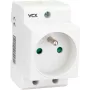 VCX GN TH Presa per guida DIN con conduttore di protezione 230V 16A Schuko tipo F