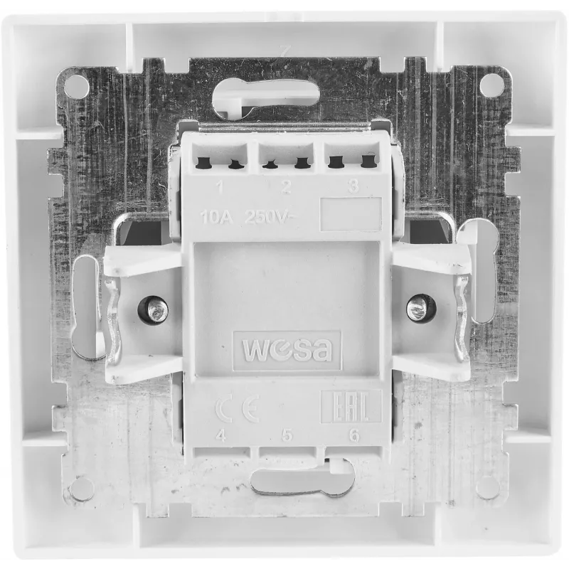VCX WESA LC 03 interruttore singolo illuminato bianco