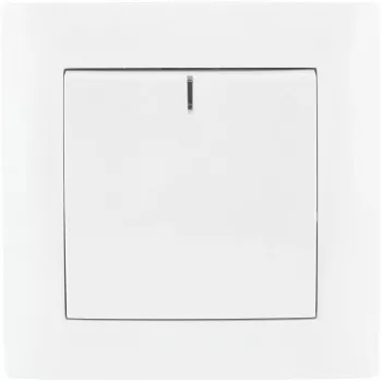 VCX WESA LC 03 interruttore singolo illuminato bianco