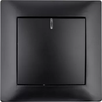 VCX WESA LC 03C Interruttore unipolare illuminato, nero