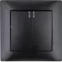 VCX WESA LC 04C Interruttore doppio con retroilluminazione, nero