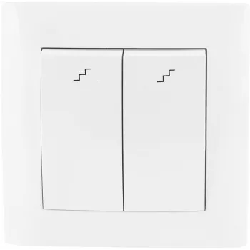 VCX WESA LC 05 doppio interruttore a scala, bianco