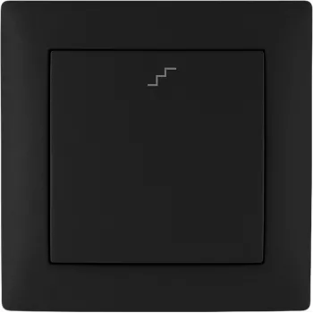 VCX WESA LC 11C Deviatore a due vie per scale, da incasso, 10AX, 250V AC, nero