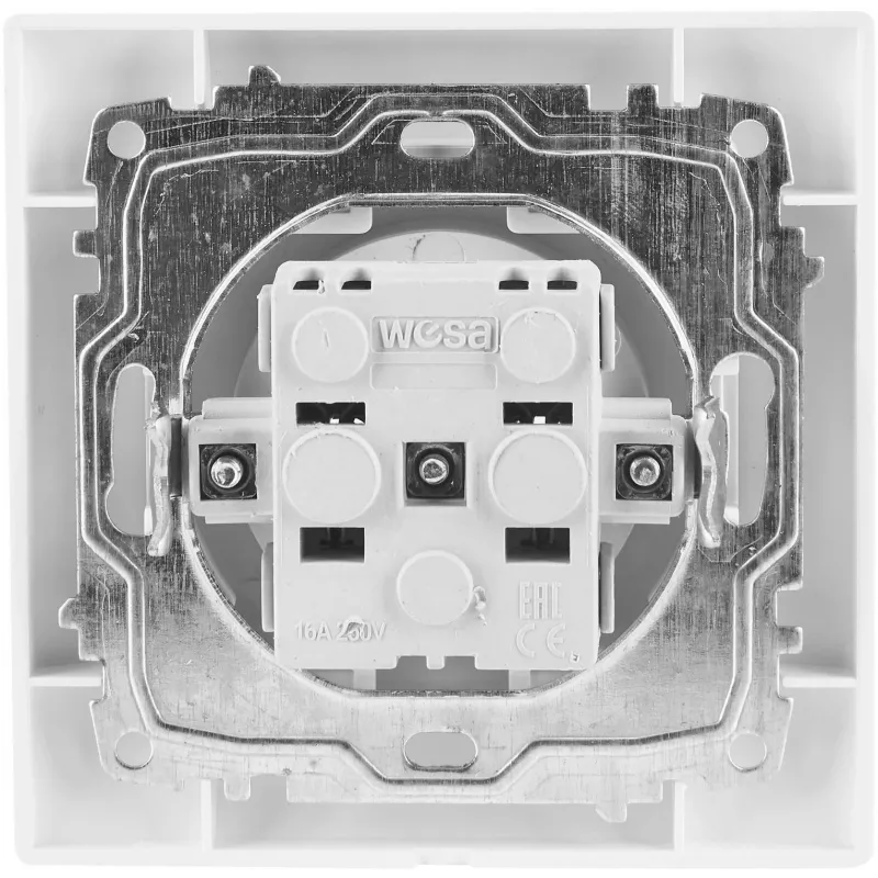 VCX WESA LC 13 Presa singola con contatto di protezione, Nero