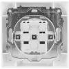 VCX WESA LC 13 Presa singola con contatto di protezione, tipo E, 16A 250V, bianco