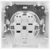 VCX WESA LC 18 presa Schuko con coperchio a ribalta, montaggio a parete, IP44, bianco