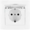 VCX WESA LC 18 presa Schuko con coperchio a ribalta, montaggio a parete, IP44, bianco