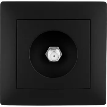 VCX WESA LC 45 presa a incasso RTV-SAT, 3 uscite (TV, radio, SAT), 75 Ohm, nero
