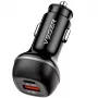 VEGER Caricabatterie da auto USB-A + USB-C QC PD 51W CC62-1A1C Nero