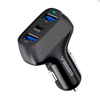 Veger CC271 Rigorous PD37W (2A1C) Caricabatterie da auto Nero