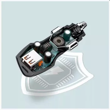 Veger CC50 Rigorous PD38W (1A1C) Caricabatterie da auto nero
