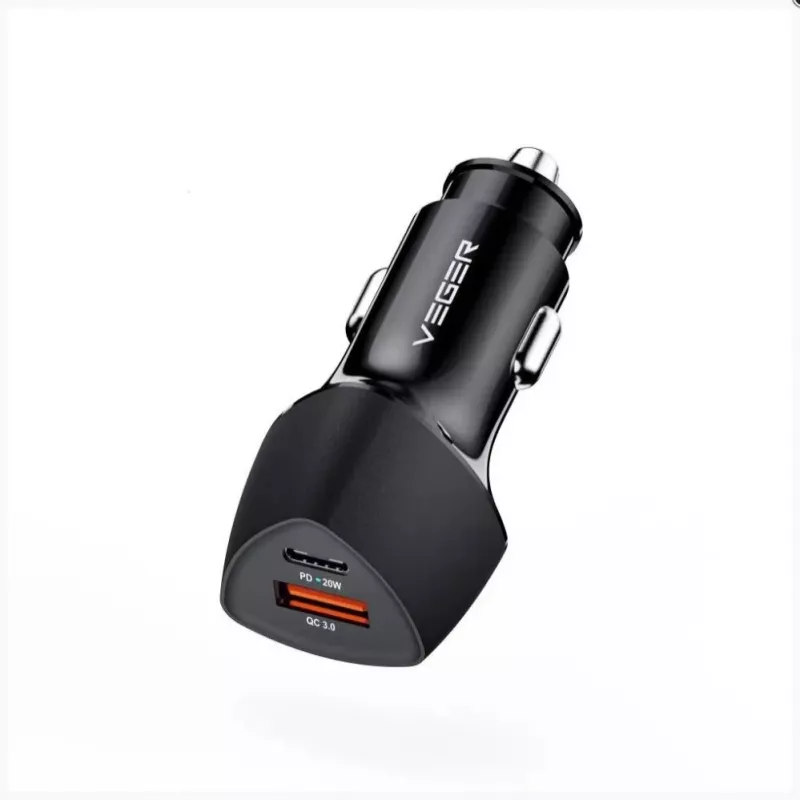 Veger CC50 Rigorous PD38W (1A1C) Caricabatterie da auto nero
