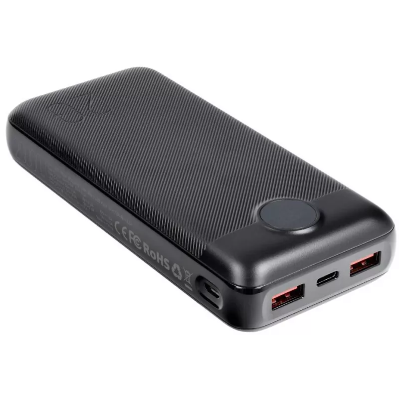 VEGER power bank 20000 mAh 20W PD QC 3.0 2x USB-A USB-C nero