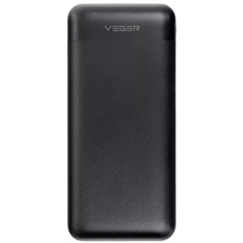 VEGER power bank 20000 mAh 20W PD QC 3.0 2x USB-A USB-C nero