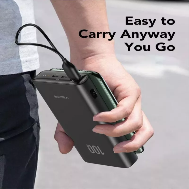 Powerbank Veger T100 (W2032C-100) PD QC3.0 5A 100W 20000 mAh nero