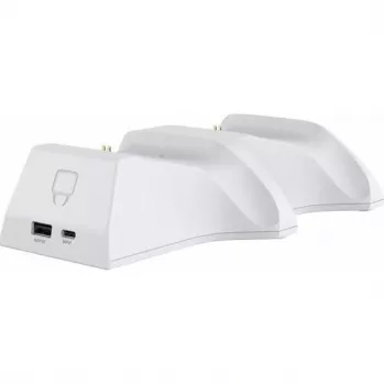 VENOM VS2871 Twin Docking Station per PlayStation 5 – bianco, stazione di ricarica doppia per controller