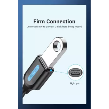 VENTION CCSBB cavo adattatore USB 2.0 Type-C maschio a USB-A femmina 0,15m nero