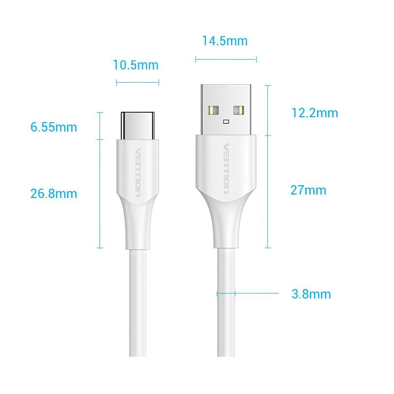 VENTION CTHWH cavo USB-C a USB 2.0 2m bianco