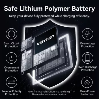 VENTION FKHH0 powerbank wireless 10000mAh 35W PD/QC grigio