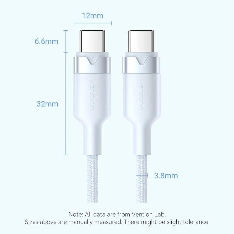 VENTION TRDBF cavo USB-C a USB-C 1m nero