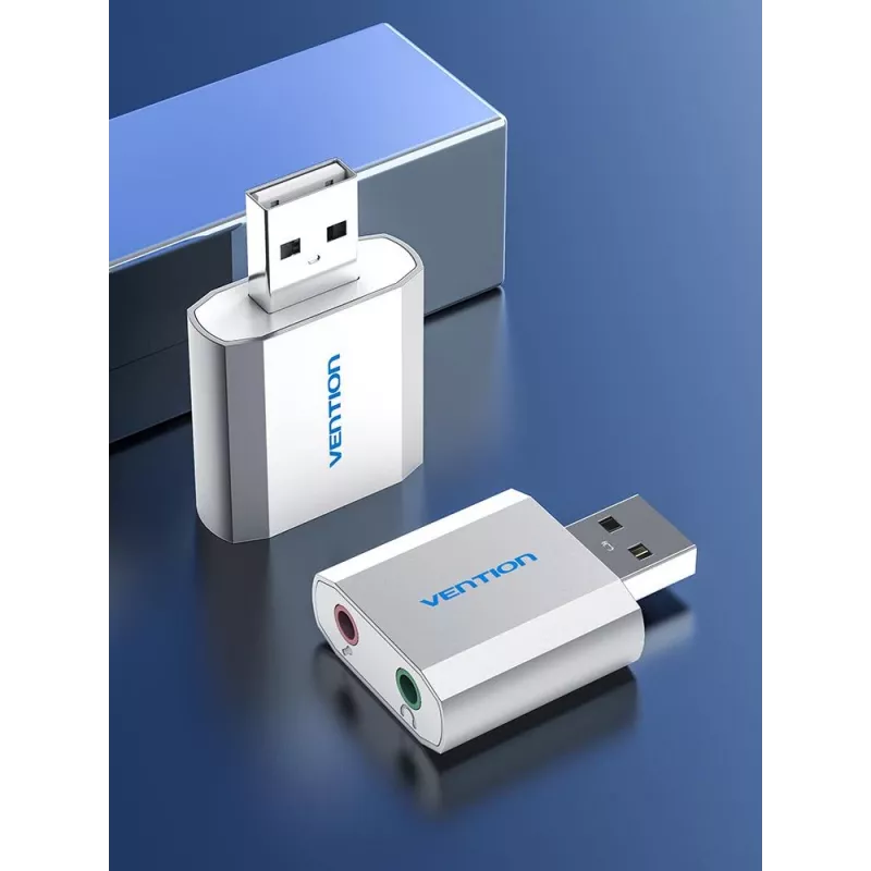 VENTION VAB-S13 scheda audio USB 2.0 con hub a 2 porte