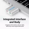 VENTION VAB-S13 scheda audio USB 2.0 con hub a 2 porte