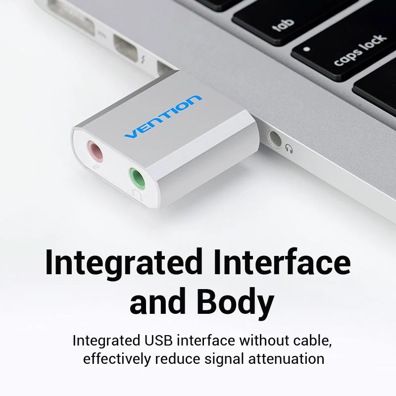 VENTION VAB-S13 scheda audio USB 2.0 con hub a 2 porte