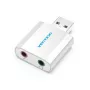 VENTION VAB-S13 scheda audio USB 2.0 con hub a 2 porte