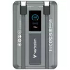 Verbatim Charge'n'Go powerbank 2C e display 10000 mAh grigio