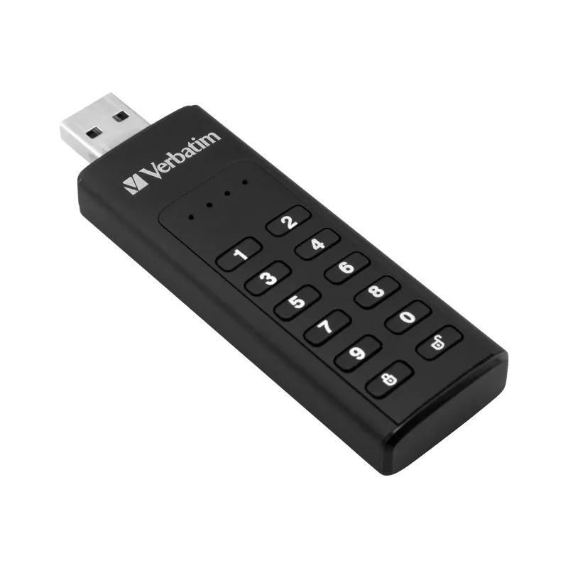 Verbatim Keypad Secure 32GB chiavetta USB 3.2 Gen 1 con crittografia hardware AES a 256 bit - nero