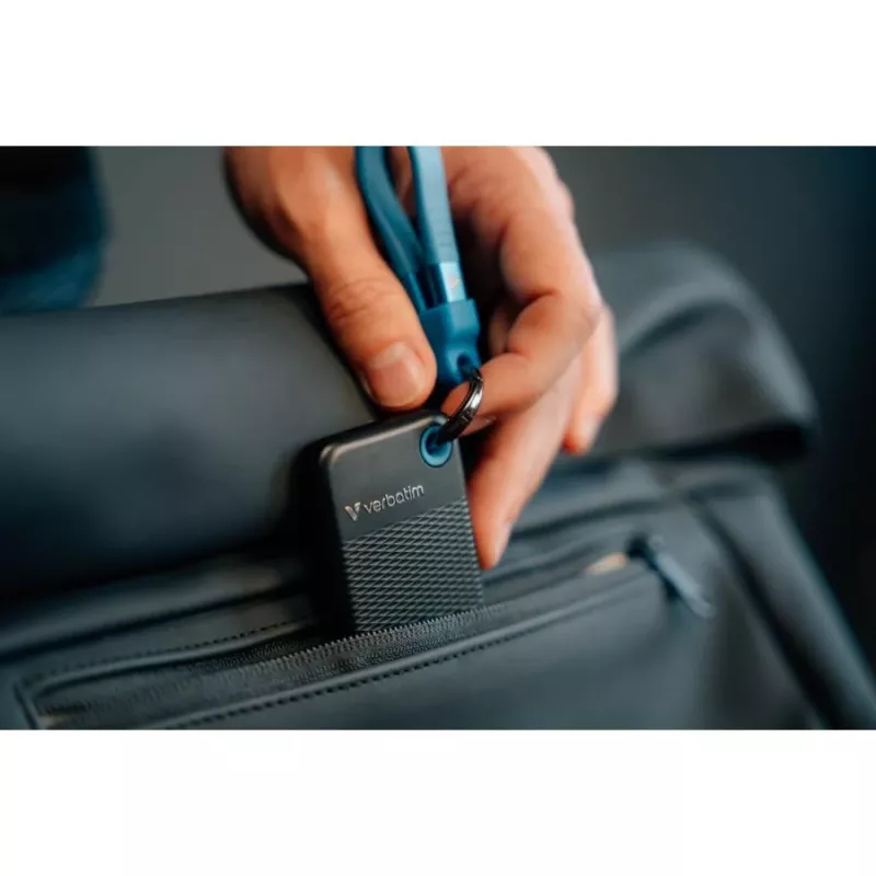 Verbatim Pocket SSD 512GB USB 3.2 Gen 2 Type-C unità a stato solido esterna, nero/blu 32283