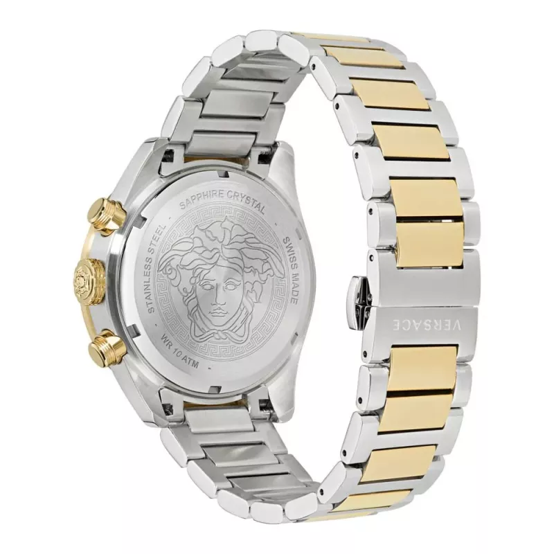 VERSACE V-Extreme Pro Orologio uomo Swiss-Quartz VE6K00423 43mm acciaio inox quadrante nero