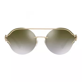 VERSACE VE2184-12526U Occhiali da sole da donna - Montatura oro chiaro, lenti marroni sfumate
