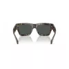 VERSACE VE4464-545687 occhiali da sole uomo rettangolari, montatura grigio trasparente, lenti grigio scuro, 52 mm