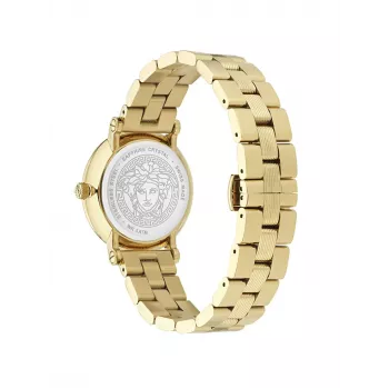 VERSACE orologio donna VE7F00623 svizzero al quarzo 35mm quadrante nero cinturino in pelle