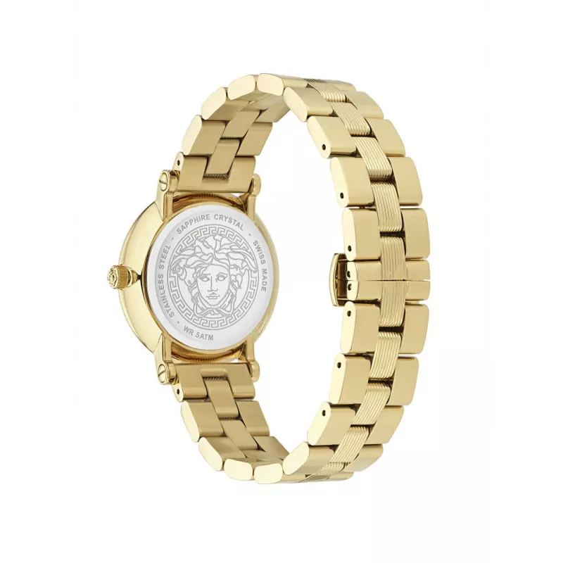 VERSACE orologio donna VE7F00623 svizzero al quarzo 35mm quadrante nero cinturino in pelle