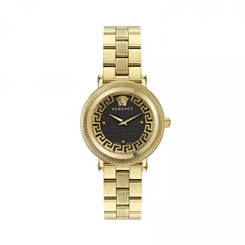 VERSACE orologio donna VE7F00623 svizzero al quarzo 35mm quadrante nero cinturino in pelle