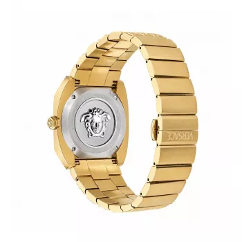 VERSACE orologio da donna VE8F00424 quarzo, 44mm quadrante nero con cinturino in pelle