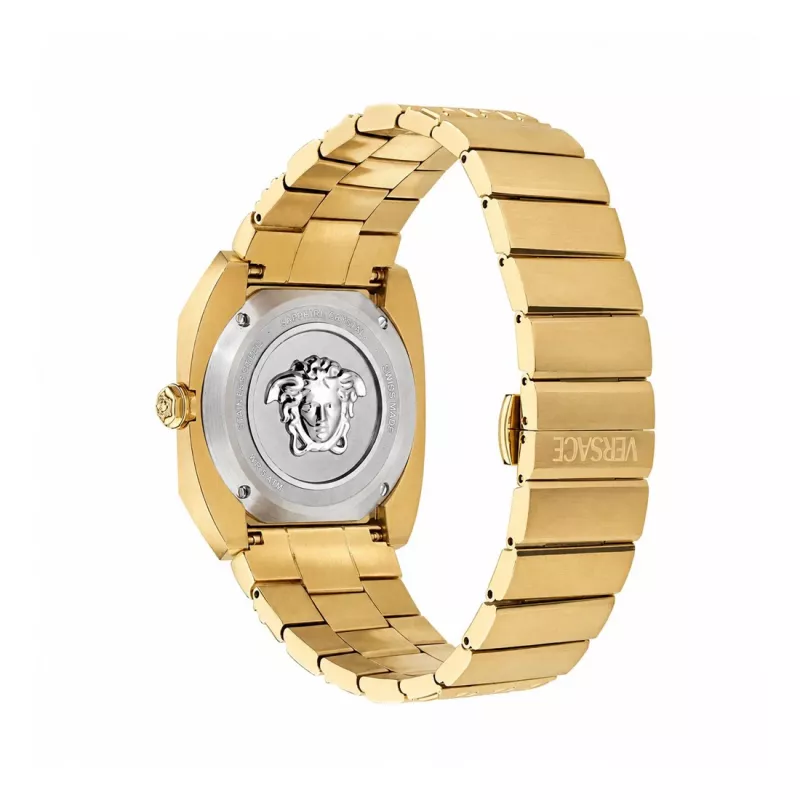 VERSACE orologio da donna VE8F00424 quarzo, 44mm quadrante nero con cinturino in pelle
