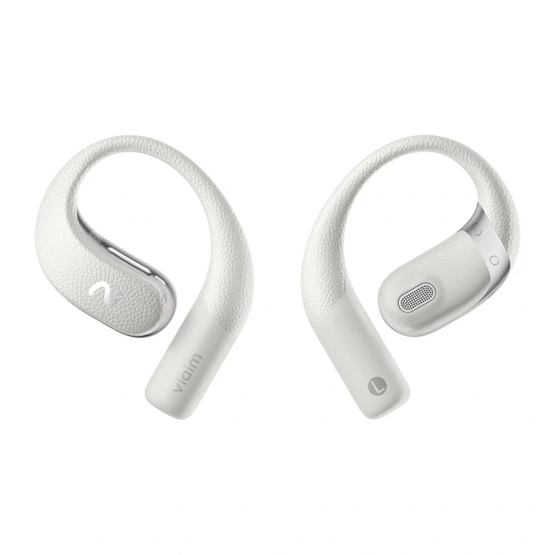 VIAIM Open Note auricolari AI con registratore vocale, trascrizione e traduzione in tempo reale, open-ear, Hi-Res, Bluetooth, batteria fino a 53 h, grigi
