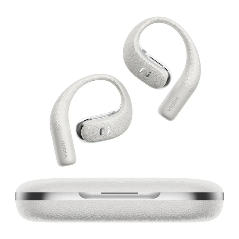 VIAIM Open Note auricolari AI con registratore vocale, trascrizione e traduzione in tempo reale, open-ear, Hi-Res, Bluetooth, batteria fino a 53 h, grigi