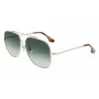 Occhiali da sole da donna Victoria Beckham VB215S-700 - montatura dorata, lenti marroni sfumate, 59 mm
