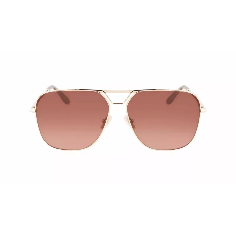 Victoria Beckham VB217S-714 Occhiali da sole donna Havana marrone sfumato 61mm