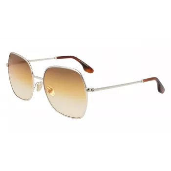 Victoria Beckham VB223S-708 Occhiali da Sole Donna - Montatura in Acetato Havana, Lenti in Policarbonato Marroni, 56 mm