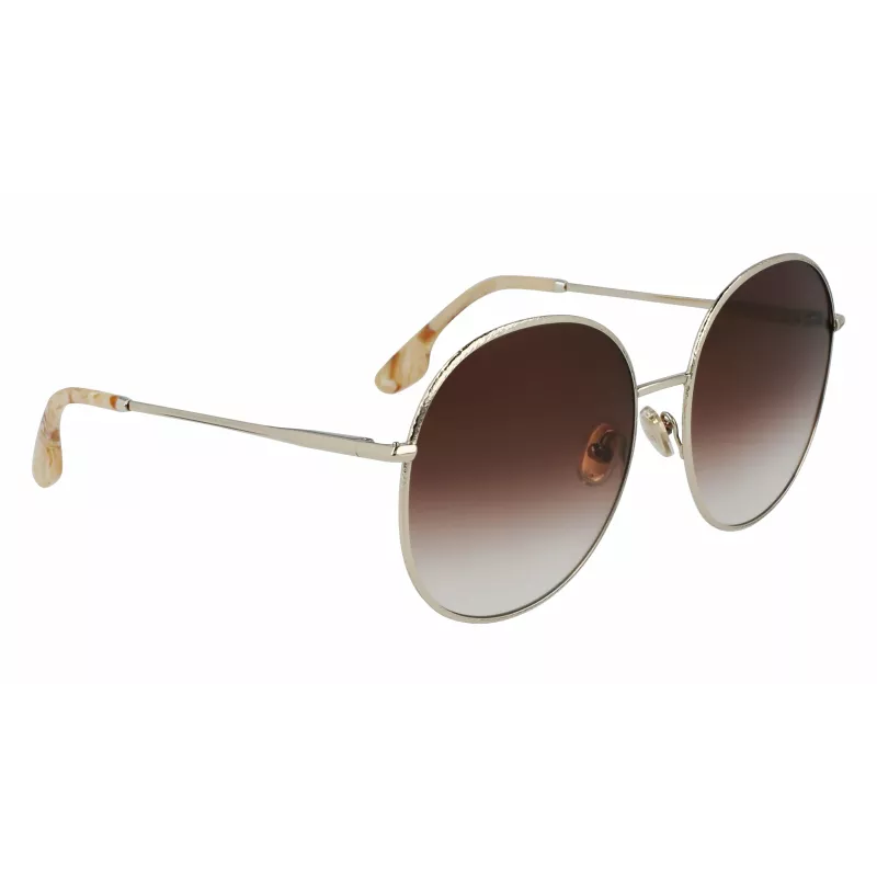 Victoria Beckham VB224S-702 Occhiali da sole donna oro/Havana marrone sfumato 59mm