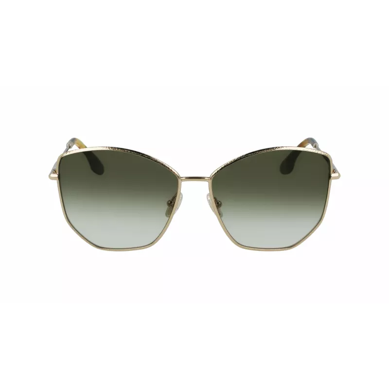 Victoria Beckham VB225S-700 Occhiali da sole donna oro metallo marrone sfumato pilot