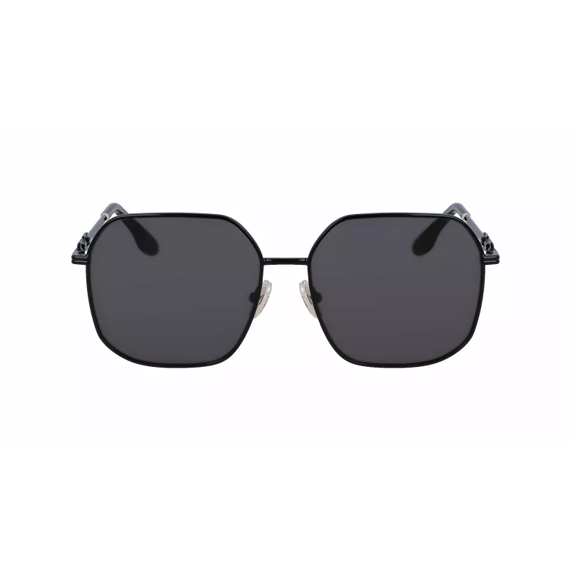 Victoria Beckham VB232S-001 Occhiali da sole donna - montatura nera, lenti sfumate grigie, 58 mm
