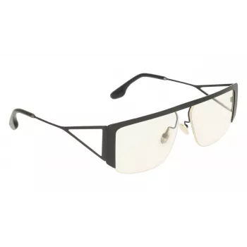 Occhiali da sole donna Victoria Beckham VB250S5913001 oversize squadrati - montatura nera, lenti grigie sfumate 59 mm