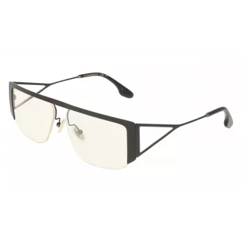 Occhiali da sole donna Victoria Beckham VB250S5913001 oversize squadrati - montatura nera, lenti grigie sfumate 59 mm